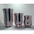 Cylinder Vase custom plating colored decorating gold cylinder glass vases Factory